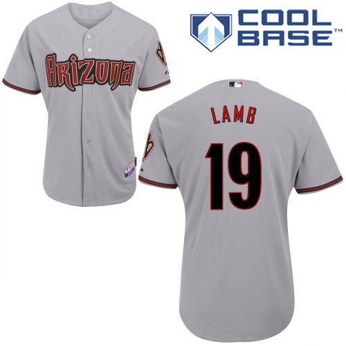Jake Lamb #19 Youth Baseball Jersey-Arizona Diamondbacks Authentic Road Gray Cool Base MLB Jersey